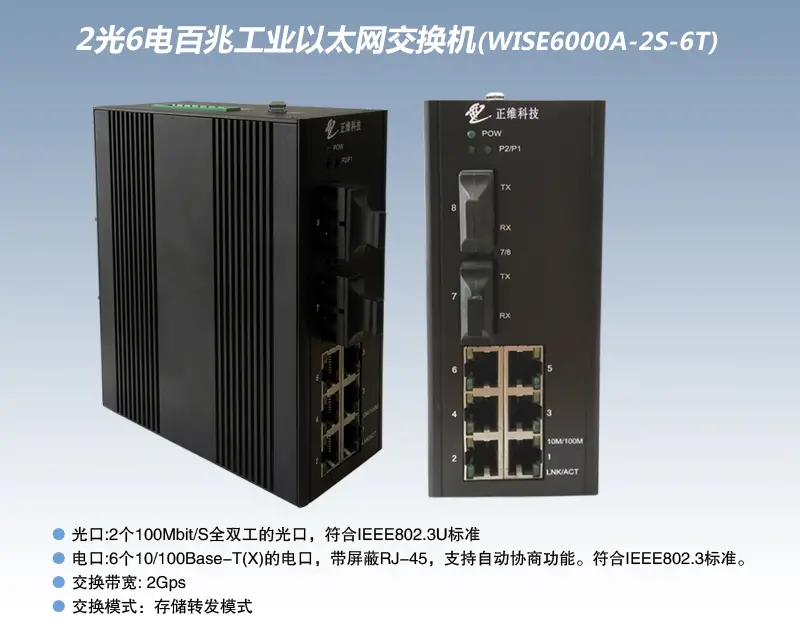 百兆工业以太网交换机