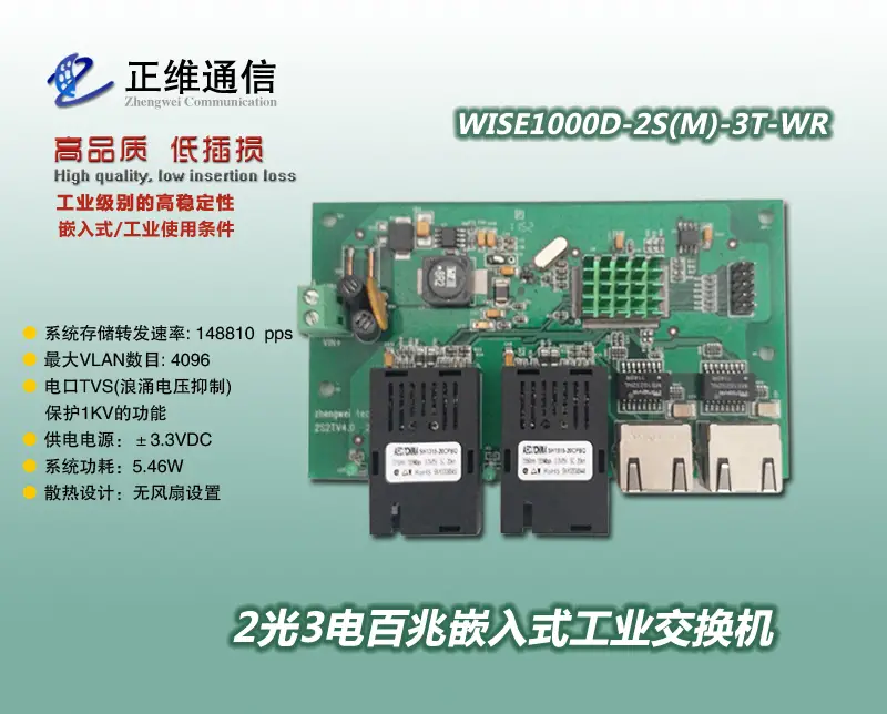 嵌入式以太网交换机通信模块